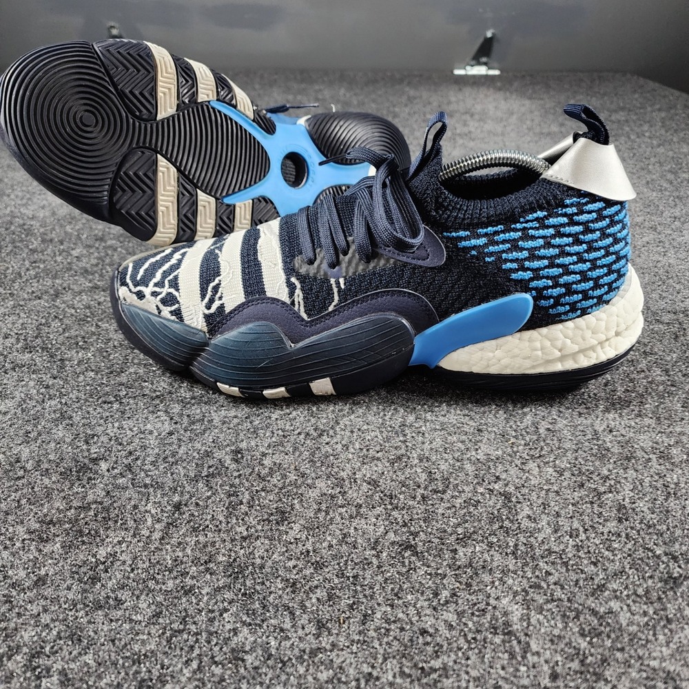 Adidas Trae Young 2.0 Basketball Shoes Mens 10 Navy Blue ID2210 Boost Sneakers